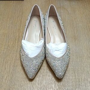Betsy Johnson Bejeweled Flats